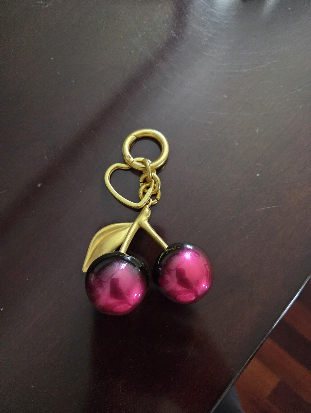 Ombre Cherry Keychain/Bag Charm, NWOT - Picture 4 of 5